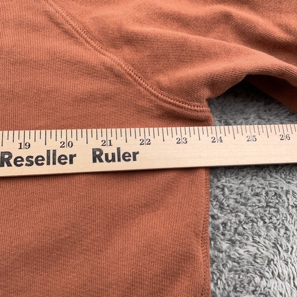Todd Snyder Sweatshirt Mens XL Orange Surf Terry Crewneck Pullover Casual Raglan - Picture 6 of 9